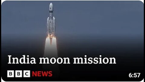 India moon mission rocket blasts into space - BBC News