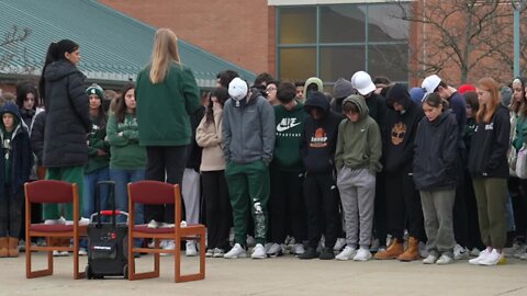 'It starts with us,' High school students hold walk-out to show support for Michigan State