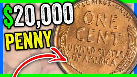 $20,000 LINCOLN PENNY WORTH MONEY!! 1915 WHEAT PENNY VALUE