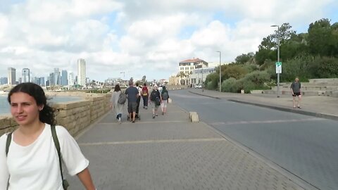 Tel Aviv/Jaffa Mediterranean Sea walk. Come and see along with me. Steve Martin, Love For His People