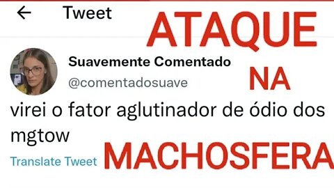 FEMINISTA SUAVEMENTE COMENTADO ATACA A MACHOSFERA COM MENTIRAS