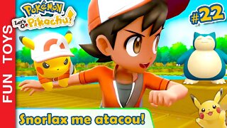 Pokémon: Let's Go #22 ⚡️ Evolui o Growlithe, consegui acordar o Snorlax e evolui o STATS do Pikachu!