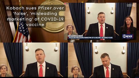 Kansas AG Kris Kobach Sues Pfizer over 'FALSE', 'Misleading Marketing' of COVID-19 Vaccine