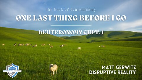 One Last Thing Before I Go – Deut. Chpt. 1