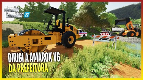 FINALIZEI O TRABALHO DA PREFEITURA - TAPA BURACOS E COBERTURA DO RIO COM PEDRAS FARMING SIMULATOR 22