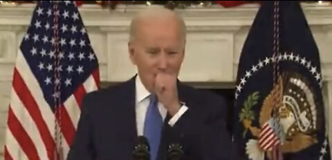 Biden Coughing Into His Hand Repeatedly