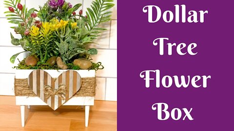 Everyday Crafting: Dollar Tree Flower Box | Dollar Tree Spring Decor