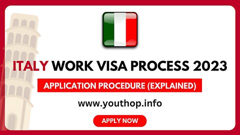 How to apply for Italy visa and the necessary information is explained in this video