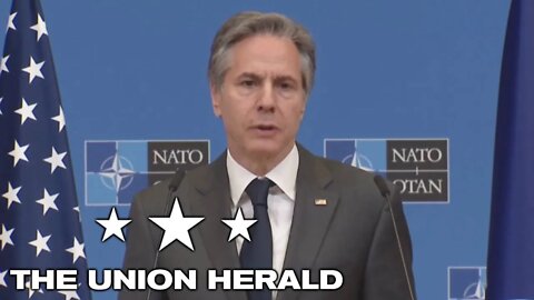 Secretary of State Blinken Holds a Press Conference on Ukraine at NATO Headquarters