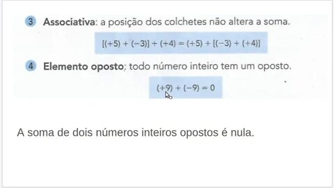 Matemática 6ºano - aula 42 - Propriedades iniciais da adição de inteiros [ETAPA]