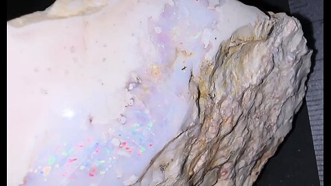 Large chunk of gem opal in rock from Idaho USA