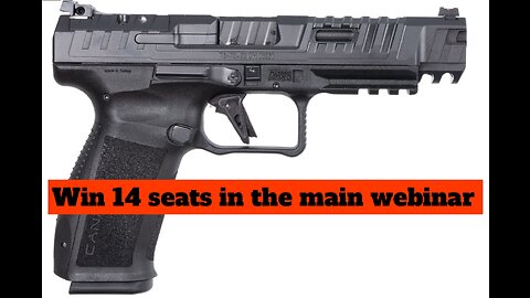 CANIK SFX RIVAL DARK 9MM 5.2'' 18-RD SEMI-AUTO PISTOL MINI #1 FOR 14 SEATS IN THE MAIN WEBINAR