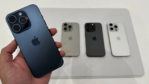 i phone 15 pro all colors! Hands on