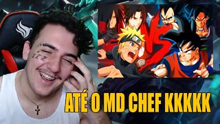 ( ATACOU A TOEI KKKK ) Reagindo a Ninjas VS. Saiyajins | Combate de Rimas (Prod. Micael) | REACT