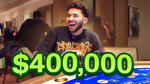 Adin Ross Wins $400,000 on High Stakes Blackjack!