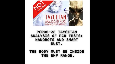 PCR06-28 TAYGETAN ANALYSIS OF PCR TESTS: NANOBOTS AND SMART DUST. THE BODY MUST BE INSIDE THE EMP RA