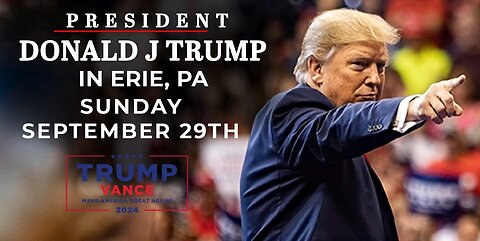 President Trump in Erie, PA | Sunday, September 29, 2024