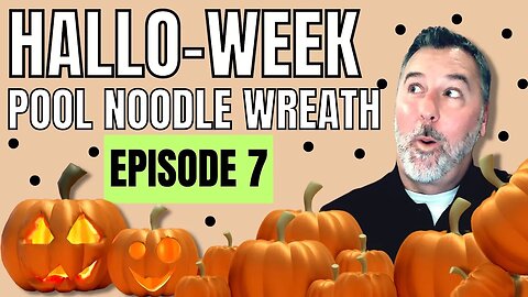 Hallo-week - Episode 7 - Halloween Wreath - Easy Wreath DIY #halloween