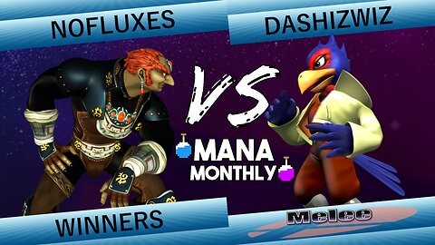 Mana Monthly 1 - NoFluxes (Ganondorf) vs DaShizWiz (Falco) Smash Melee Tournament