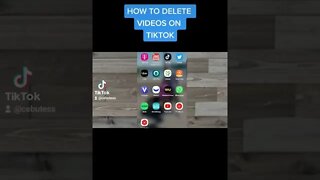 HOW TO DELETE VIDEOS ON TIKTOK