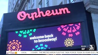 "Curtains up" at Orpheum with return of Broadway