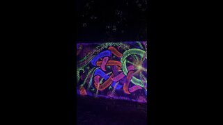 Fluorescent graffiti art