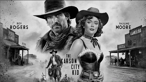 THE CARSON CITY KID (1940) Roy Rogers, Pauline Moore & George 'Gabby' Hayes | Western | B&W