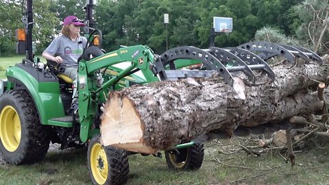 Uncertain Future! Tree Takedown, Deere 2038R