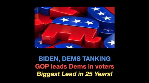 GOP Takes Biggest Lead in 25 Years!