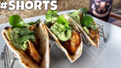 Slow Burn Spicy Shrimp Tacos Easy Recipe #Shorts