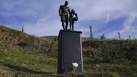 Statue Of Kobe Bryant And Daughter Placed At Crash Site On Anniversary