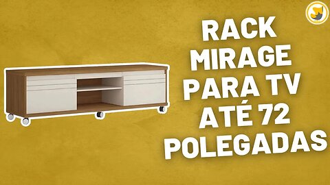 Rack Mirage para TV até 72 Polegadas 2 Portas Germai Off White Freijó