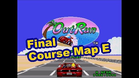 Outrun Course Map E FINAL (Mega Drive) (Genesis)