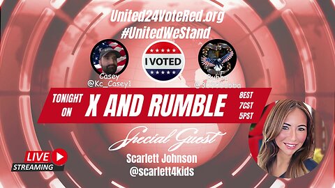 @United24VoteRed X Spaces Welcomes Scarlett Johnson @Scarlett4Kids