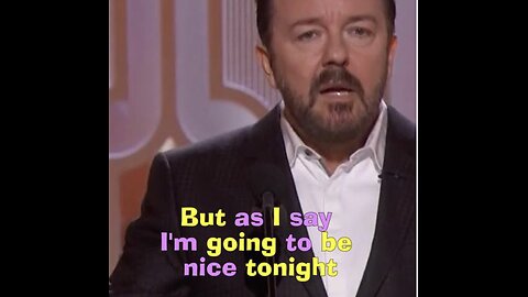 Ricky Gervais Golden Globes Monologue