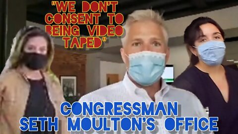 "Leave The Premises" Congressman Seth Moulton Staff Discriminate Photographer. Dismissed Salem Mass.