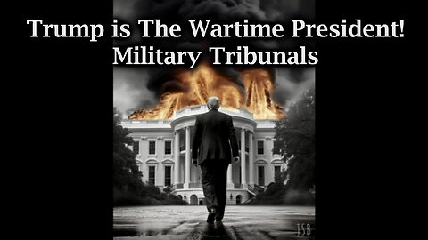 Military Tribunals - Trump Is The Wartime President - 8/30/24..