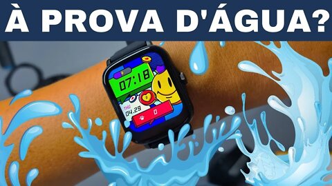 Smart watch COLMI P8 PLUS A prova D`ÁGUA , SERÁ QUE ELE MORREU TESTE DE RESISTENCIA DO IP68