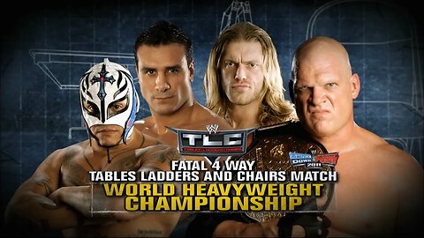 Rey Mysterio vs Alberto Del Rio vs Edge vs Kane - TLC: Tables, Ladders & Chairs 2010 (Full Match)