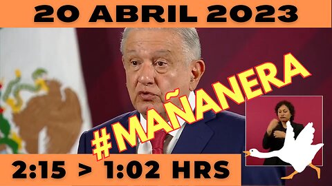 💩🐣👶 #AMLITO | Mañanera Jueves 20 de Abril 2023 | El gansito veloz de 2:15 a 1:02.