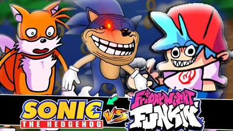 ZOARAM o SONIC no Friday Night Funkin | vs Tails Get Trolled V2 #shorts