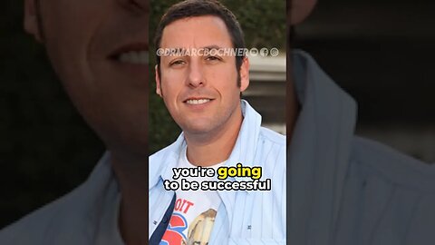 The only way you're going to be successful #adamsandler #secrettosuccess #dailydoseofpositivity