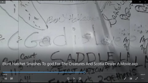 AND A PLETHORA OF BLUNT HATCHET SMASHES TO "GOD" FOR THE CREATURES AND SCOTIA DEALER A, YAY!