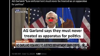 AG Garland claims they wont become pollical weapon