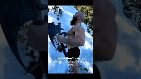 #viking Man cliff dives in the winter #nonsense #zoobox #simp #goofy #king