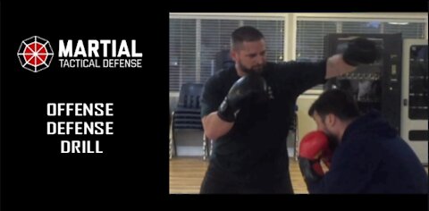 Offense - defense boxing drill