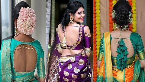 bridal look for saree / Indian look braidal