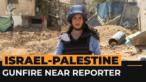 Reporter witnesses wreckage in occupied West Bank as gunfire rings out | Al Jazeera Newsfeed