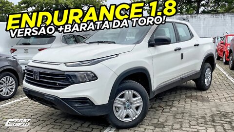 NOVA FIAT TORO ENDURANCE 1.8 FLEX 2022 FICHA TÉCNICA, PREÇO, CONSUMO E DETALHES DA VERSÃO DE ENTRADA