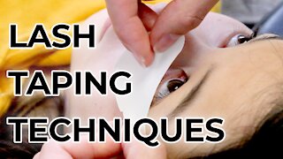 Lash Taping Techniques | EXPERT Lash Tips 💕